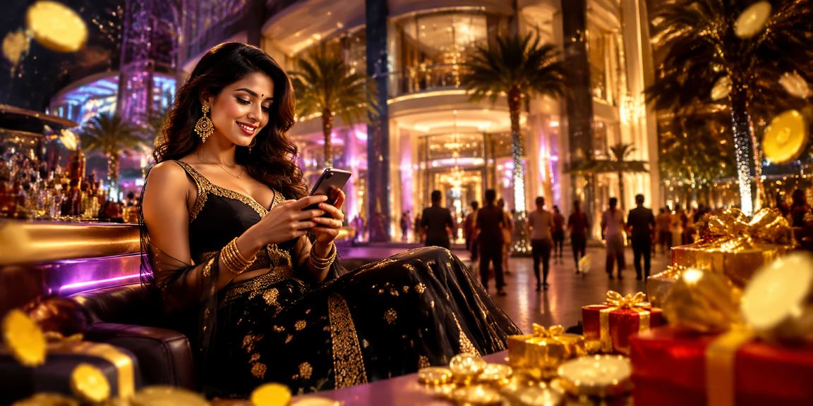 User enjoying mobile casino on India based app